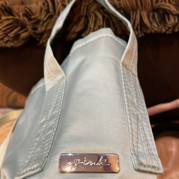 PINK Elegant Light GREEN Small Barrow drawstring Women's Bag NWOT - Picture 6 of 6